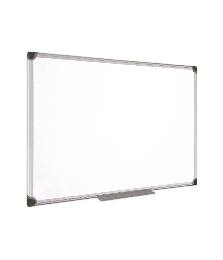 Pizarra blanca bi-office magnética maya w ceramica vitrificada marco de aluminio 240 x 120 cm con bandeja para - Imagen 1