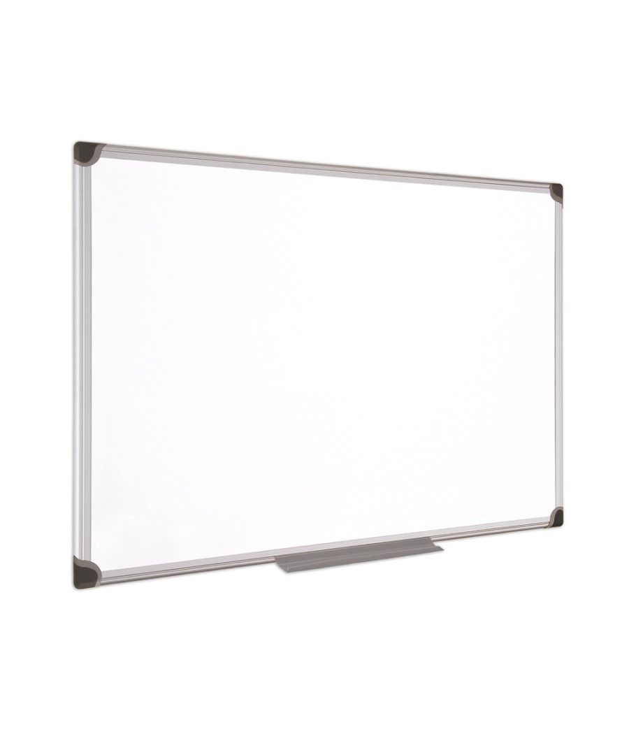 Pizarra blanca bi-office magnética maya w ceramica vitrificada marco de aluminio 150 x 100 cm con bandeja para - Imagen 1