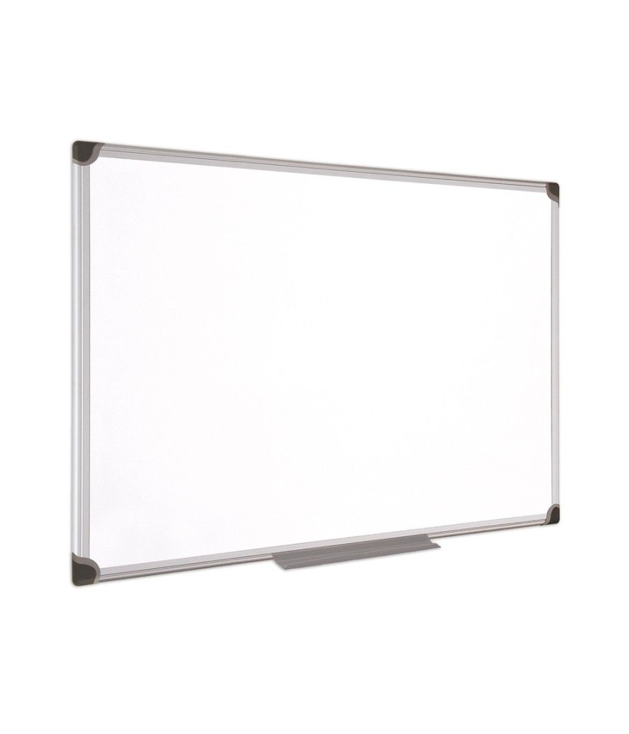 Pizarra blanca bi-office magnética maya w ceramica vitrificada marco de aluminio 120 x 90 cm con bandeja para - Imagen 1