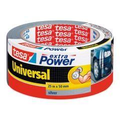 Cinta adhesiva tesa americana 25 mt x 50 mm extra power color plata - Imagen 1