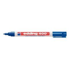 Rotulador edding marcador permanente 400 azul punta redonda 1 mm recargable - Imagen 1