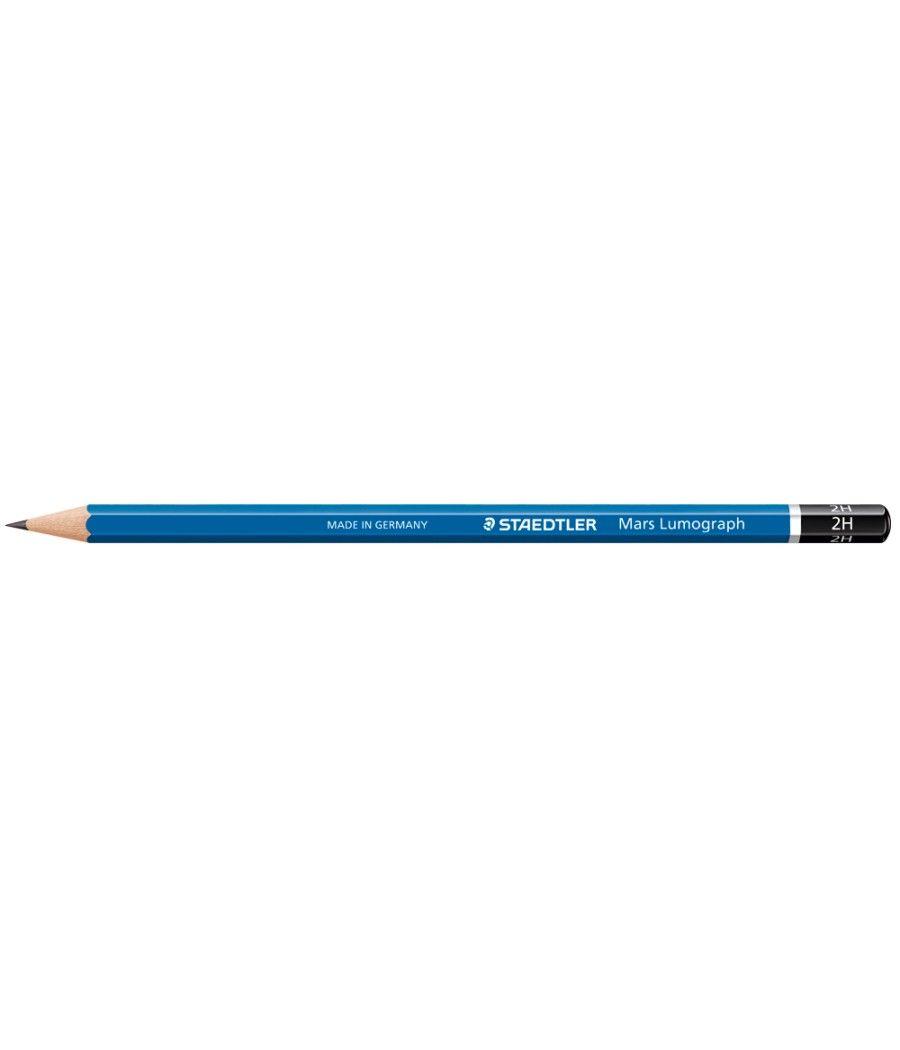 Lápices de grafito staedtler mars lumograph 100 2h unidad - Imagen 1