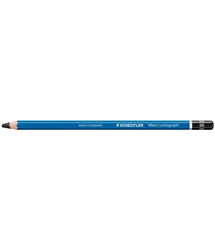 Lápices de grafito staedtler mars lumograph 100 8b unidad - Imagen 1