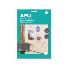 Papel magnetico apli blanco din a4 para impresoras inkjet paquete de 8 hojas - Imagen 1