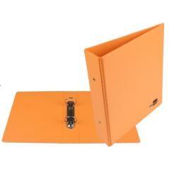 Carpeta de 2 anillas 40 mm redondas liderpapel a5 cartón forrado pvc naranja - Imagen 1