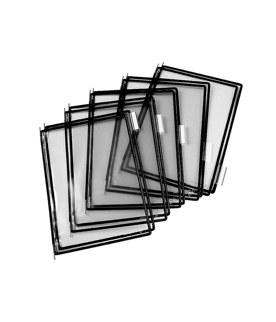 Funda para portacatalogo tarifold din a4 color negro pack de 10 unidades - Imagen 1
