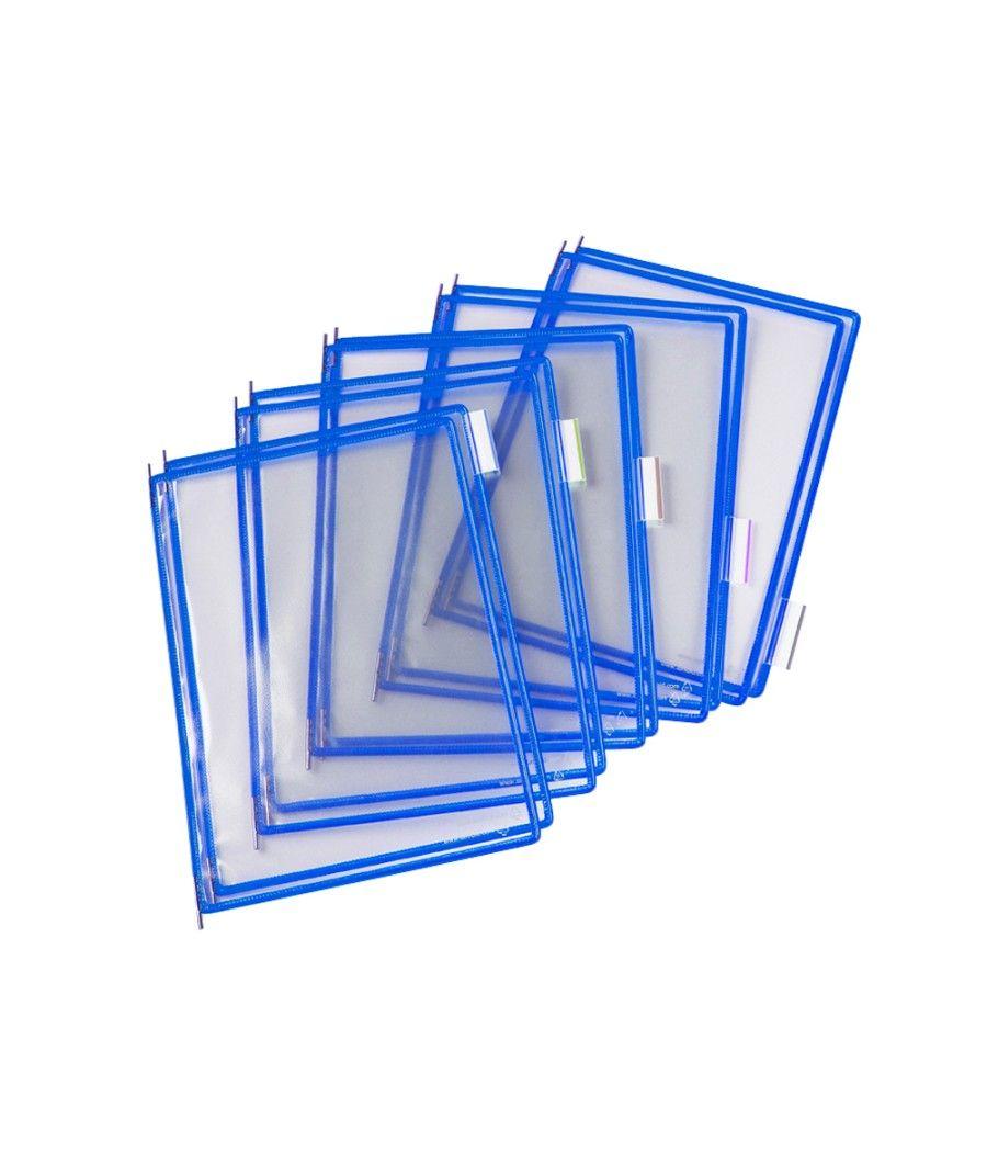 Funda para portacatalogo tarifold din a4 color azul pack de 10 unidades - Imagen 1