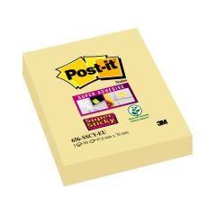 Bloc de notas adhesivas quita y pon post-it super sticky 51x78 mm con 90 hojas 565 amarillo canario - Imagen 1