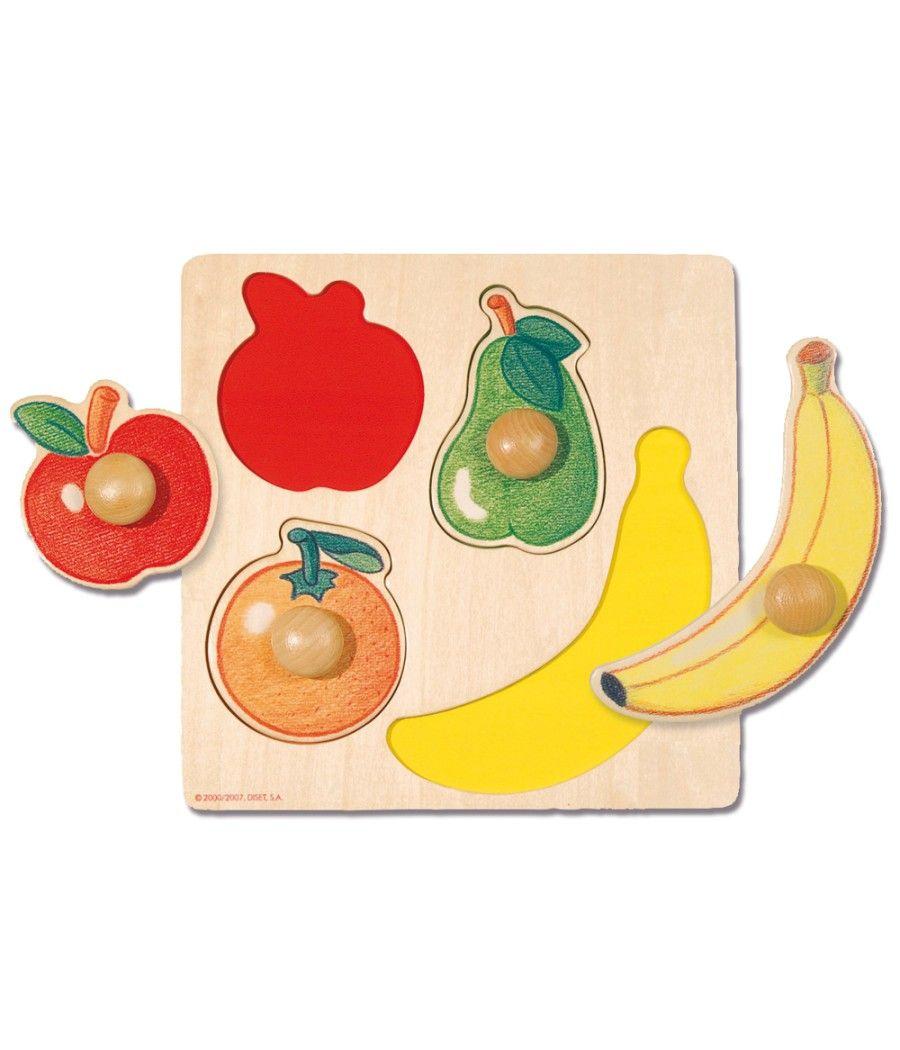 Puzzle diset 4 piezas frutas - Imagen 1