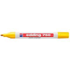 Rotulador edding punta fibra 750 amarillo punta redonda 2-4 mm - Imagen 1