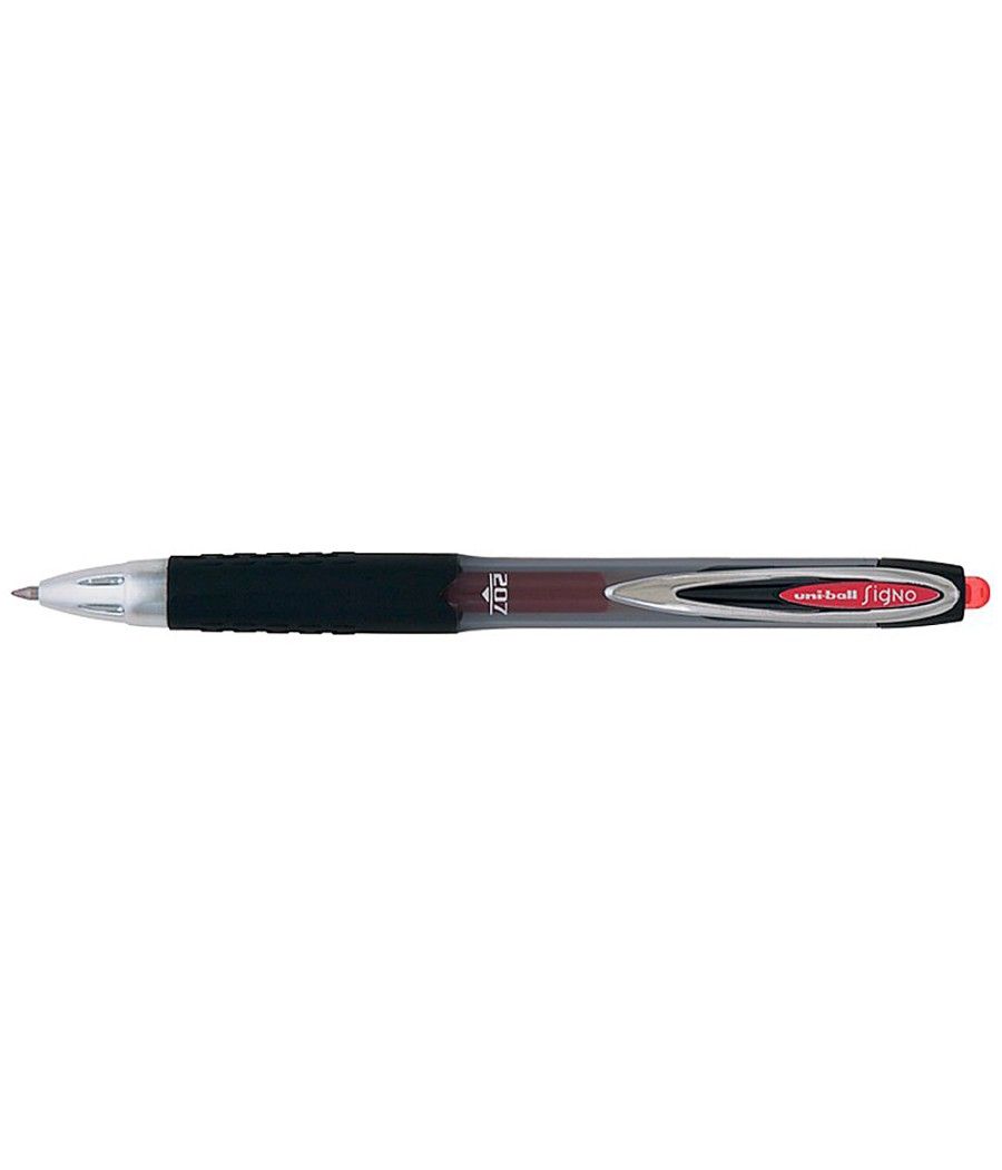 Bolígrafo uni-ball roller umn-207 retráctil 0,7 mm color rojo - Imagen 1