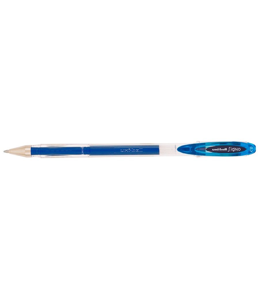 Bolígrafo uni-ball roller um-120 signo 0,7 mm tinta gel color azul claro - Imagen 1