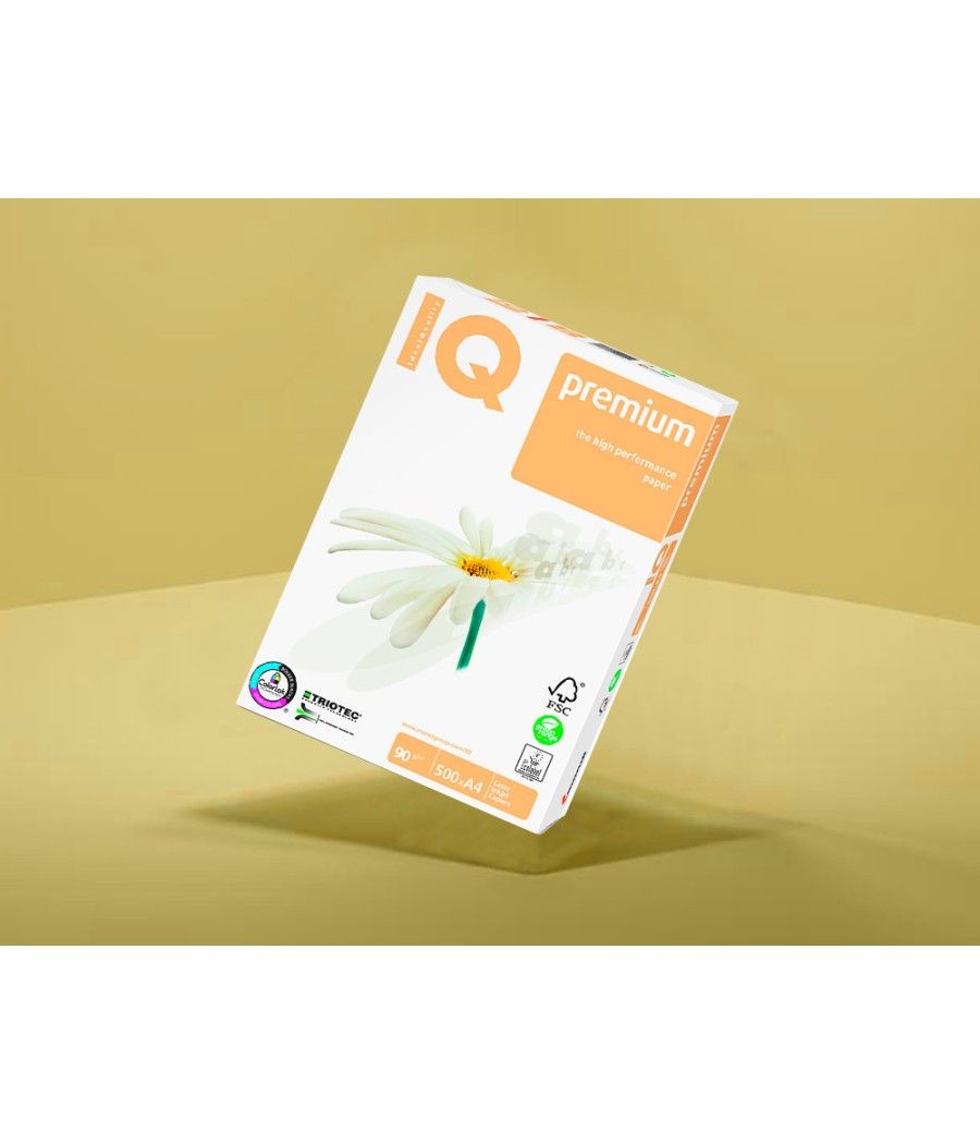 Papel fotocopiadora iq premium din a4 90 gramos paquete de 500 hojas - Imagen 1
