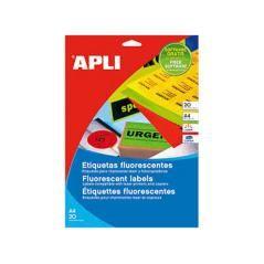 Etiqueta adhesiva apli 02881 210x297 mm para fotocopiadora láser caja con 20 hojas din a4 verde - Imagen 1