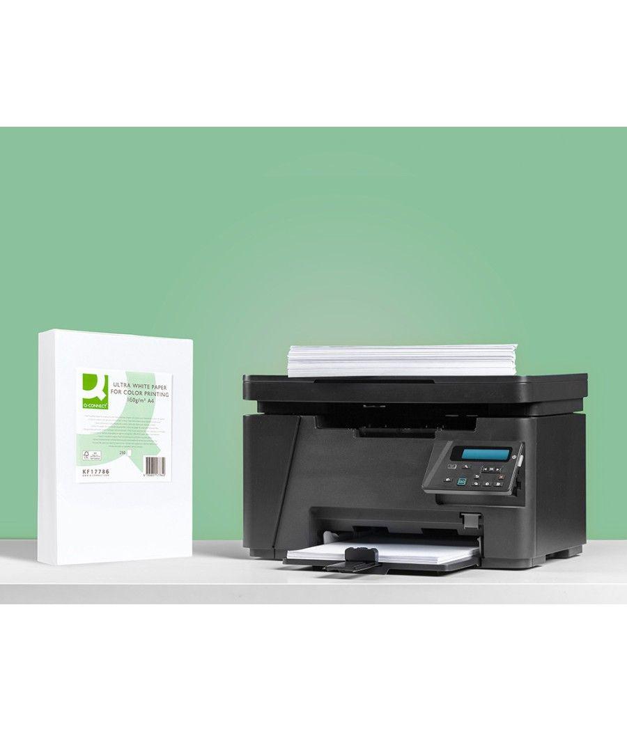 Papel fotocopiadora q-connect ultra white din a4 160 gramos paquete de 250 hojas - Imagen 1