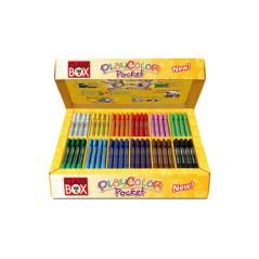 Tempera solida en barra playcolor pocket escolar caja de 144 unidades 12 colores surtidos - Imagen 1