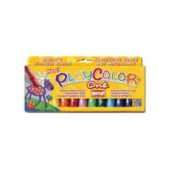 Tempera solida en barra playcolor escolar caja de 12 colores surtidos - Imagen 1