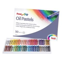 Lápices pentel oil pastel caja de 50 colores surtidos - Imagen 1