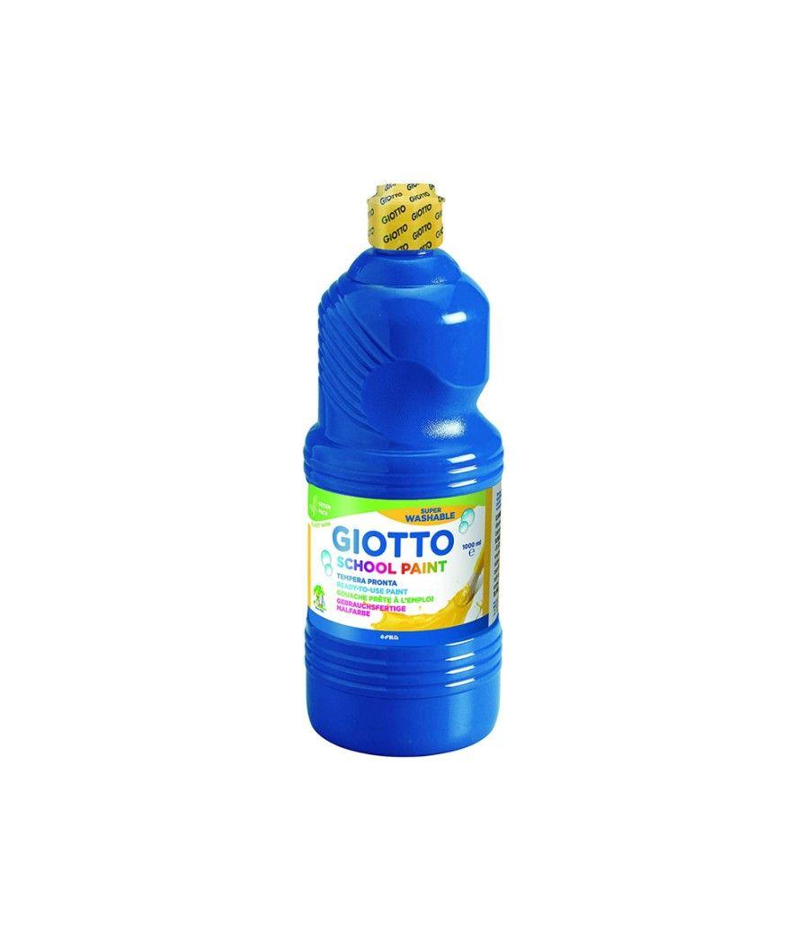 Tempera líquida giotto escolar lavable 1000 ml azul ultramar - Imagen 1