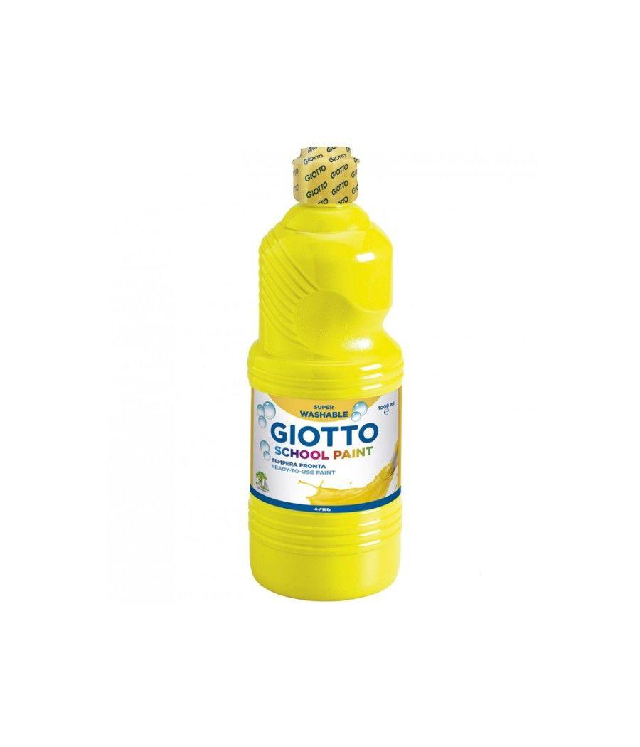 Tempera líquida giotto escolar lavable 1000 ml amarillo - Imagen 1