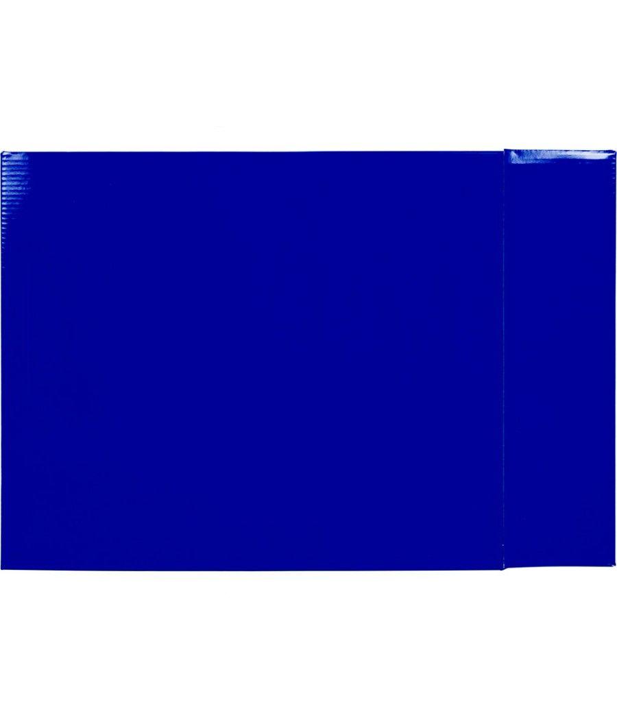 Caja archivador liderpapel de palanca cartón folio documenta lomo 82mm color azul - Imagen 1