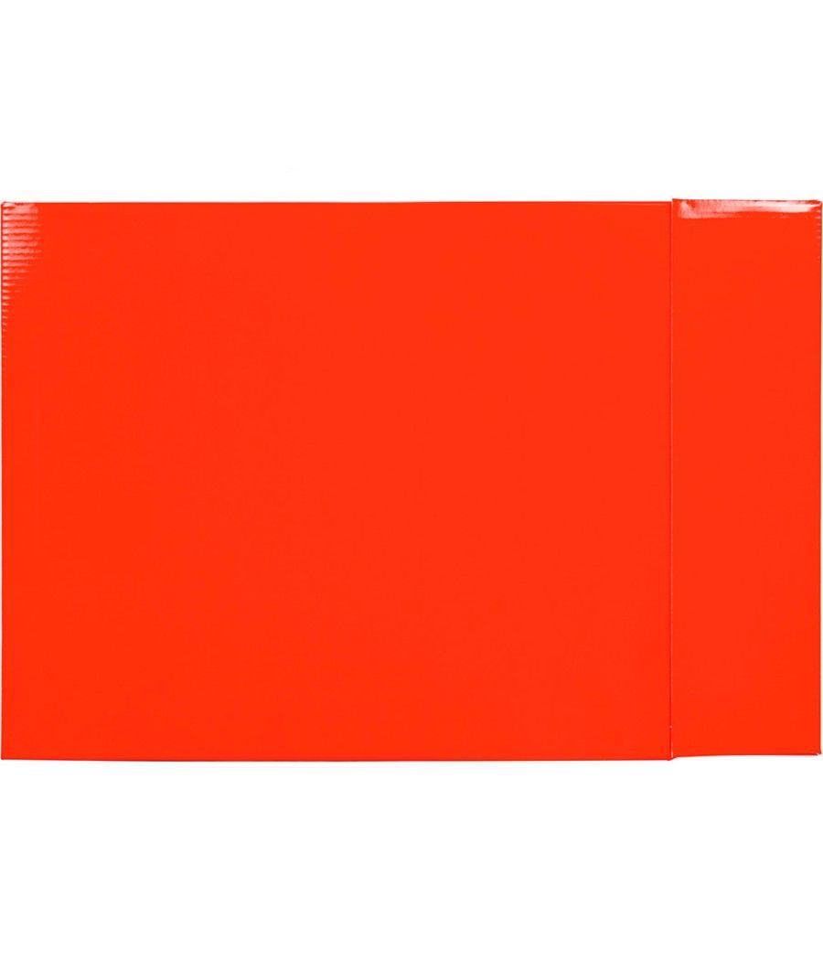 Caja archivador liderpapel de palanca cartón folio documenta lomo 82mm color rojo - Imagen 1