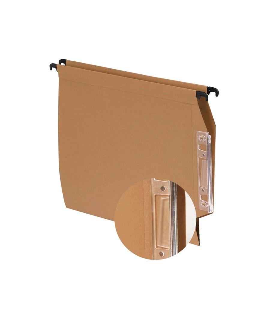 Carpeta colgante fade din a4 visor lateral kraft eco - Imagen 1