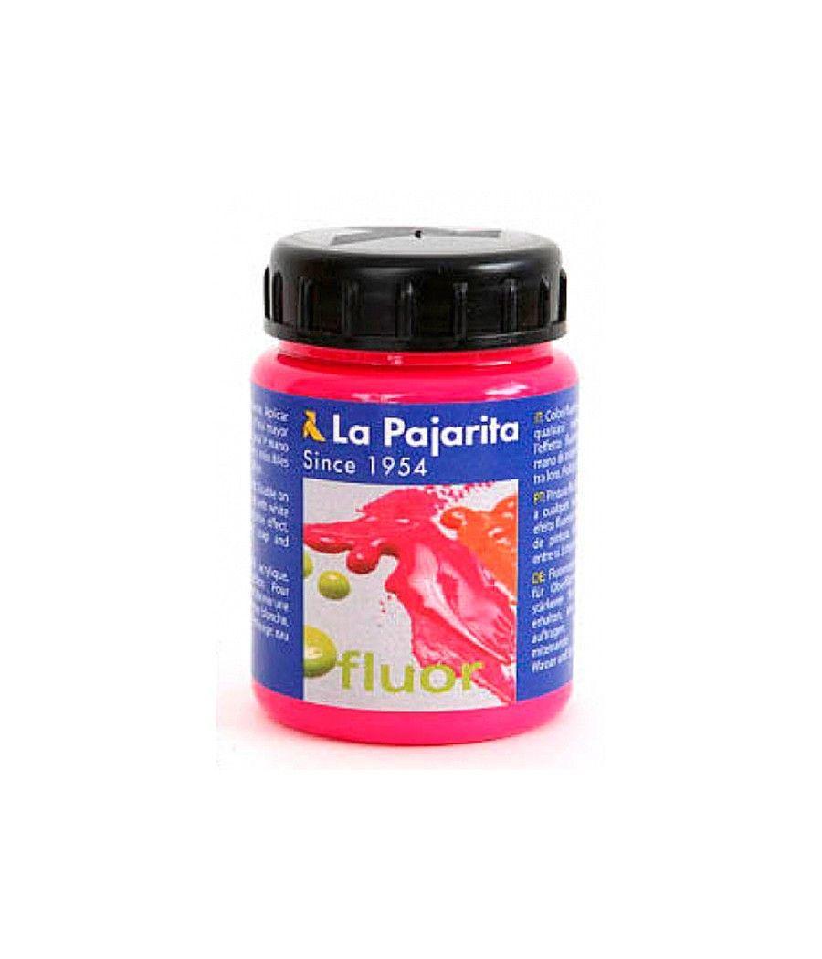 Pintura acrílica la pajarita f-04 magenta fluorescente 75ml - Imagen 1