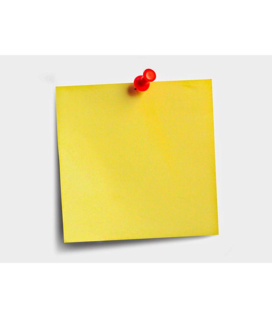 Bloc de notas adhesivas quita y pon post-it super sticky 76x76 mm con 12 bloc amarillo canario - Imagen 1