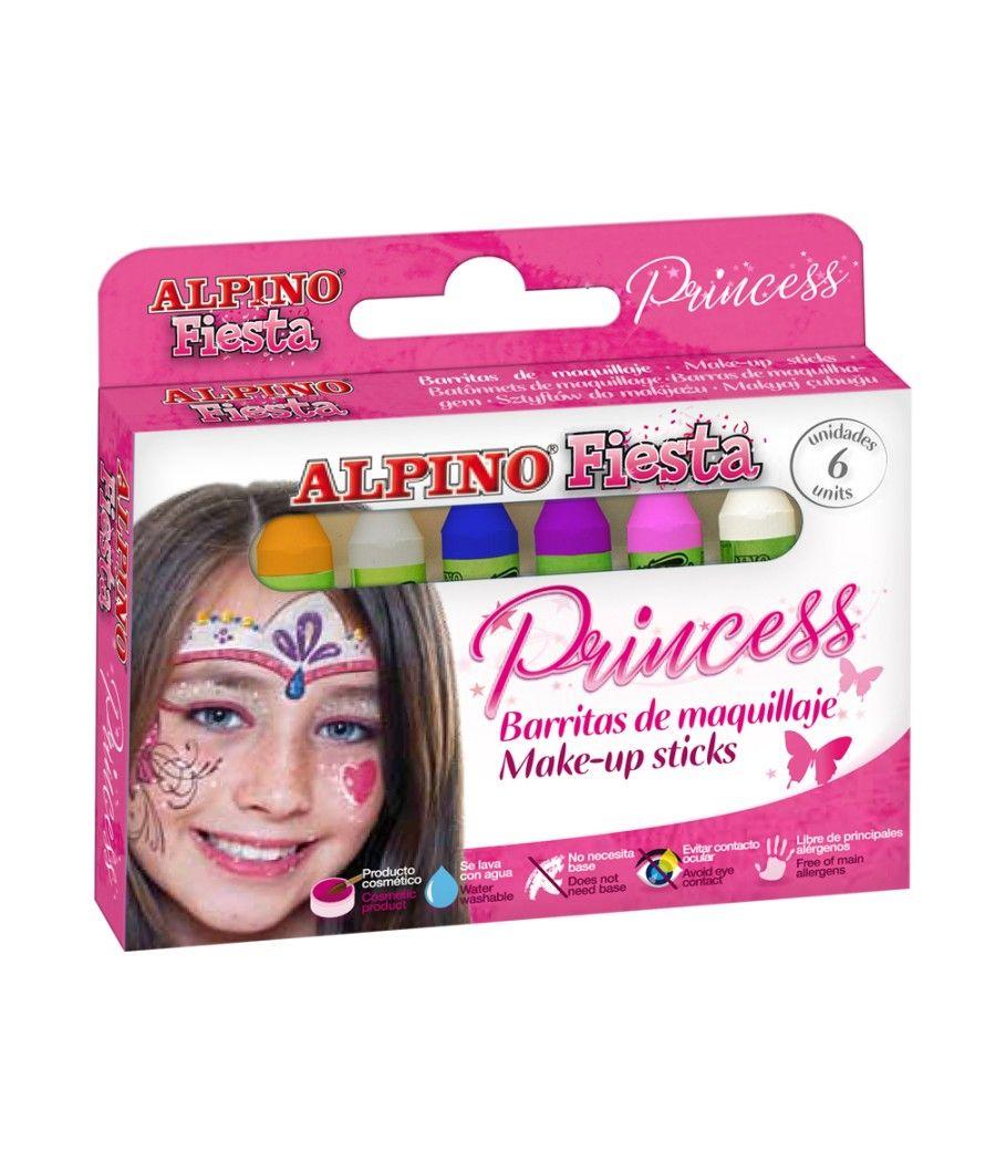 Barra maquillaje alpino estuche de maquillaje princess 6 colores - Imagen 1