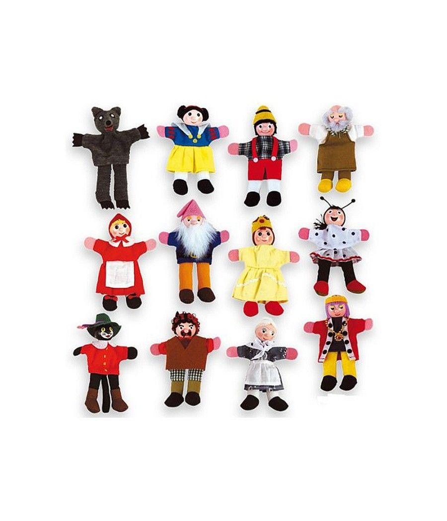 Juego andreutoys marioneta de mano personajes cuentos infantiles surtidos 30cm caja de 12 unidades - Imagen 1