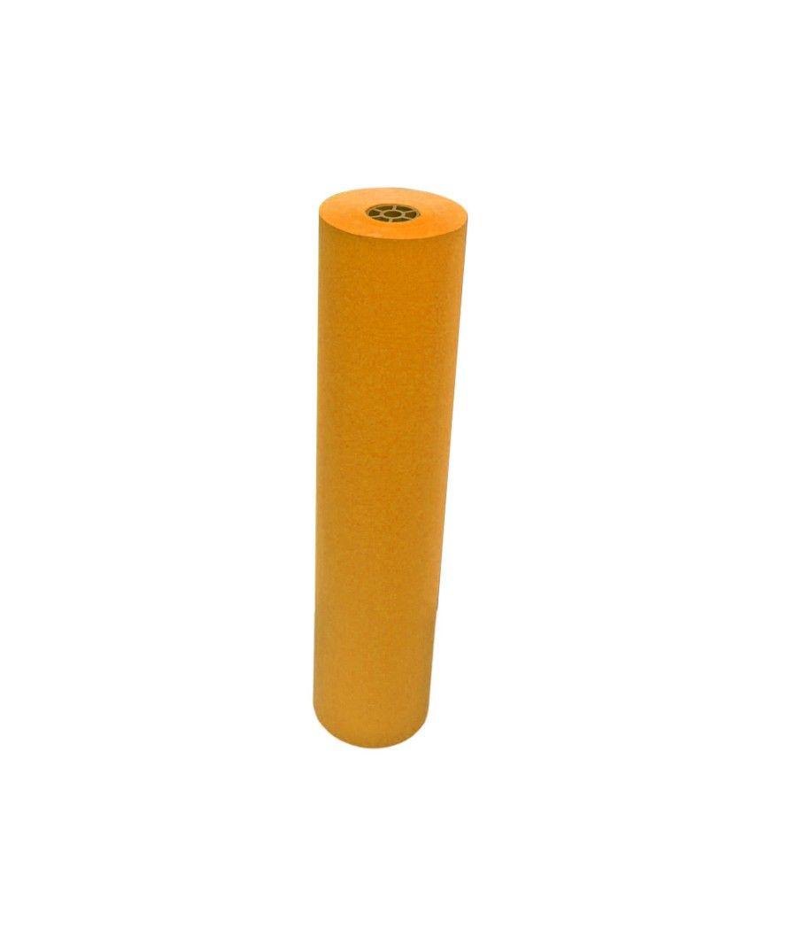 Papel kraft verjurado liderpapel naranja 150mt 65gr bobina 10kg - Imagen 1