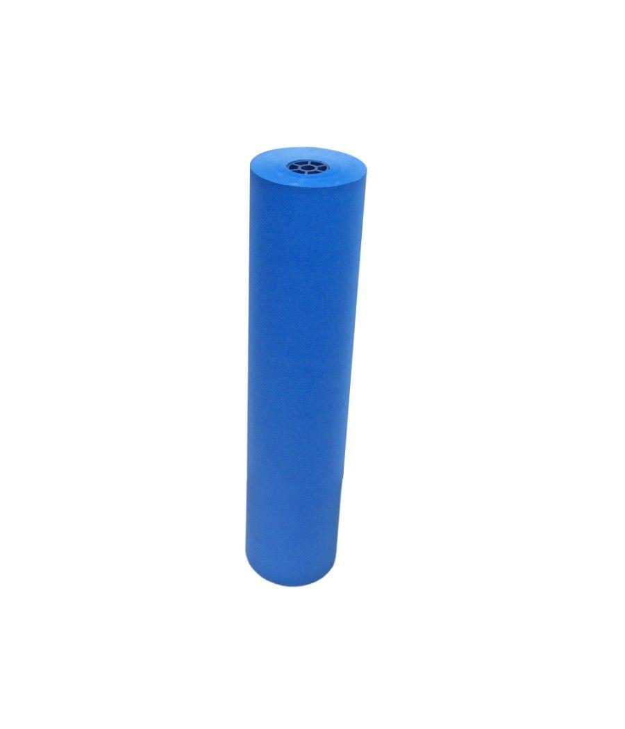 Papel kraft verjurado liderpapel azul 150mt 65kg bobina 10kg - Imagen 1
