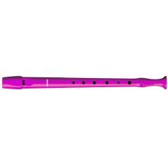 Flauta hohner 9508 color rosa funda verde y transparente - Imagen 1