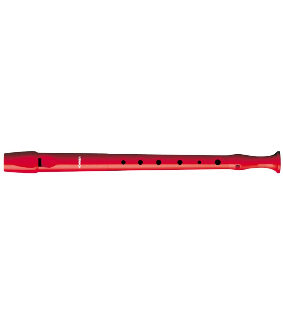 Flauta hohner 9508 color roja funda verde y transparente - Imagen 1