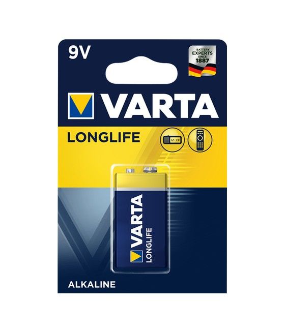 Varta Longlife Extra 9V Batería de un solo uso Alcalino - Imagen 1