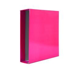 Caja archivador liderpapel de palanca cartón din a4 documenta lomo 75 mm rosa - Imagen 1