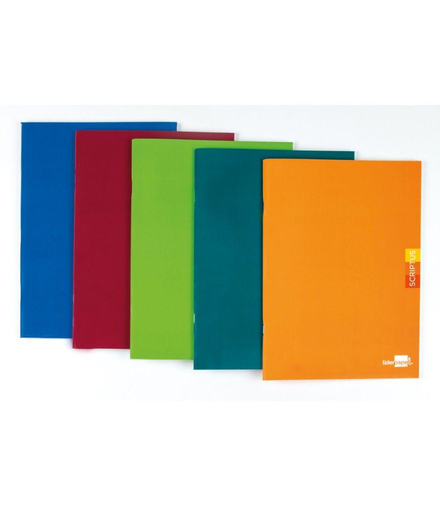 Libreta liderpapel scriptus a5 plus 48 hojas 90g/m2 rayado montessori 3,5mm con margen colores surtidos - Imagen 1