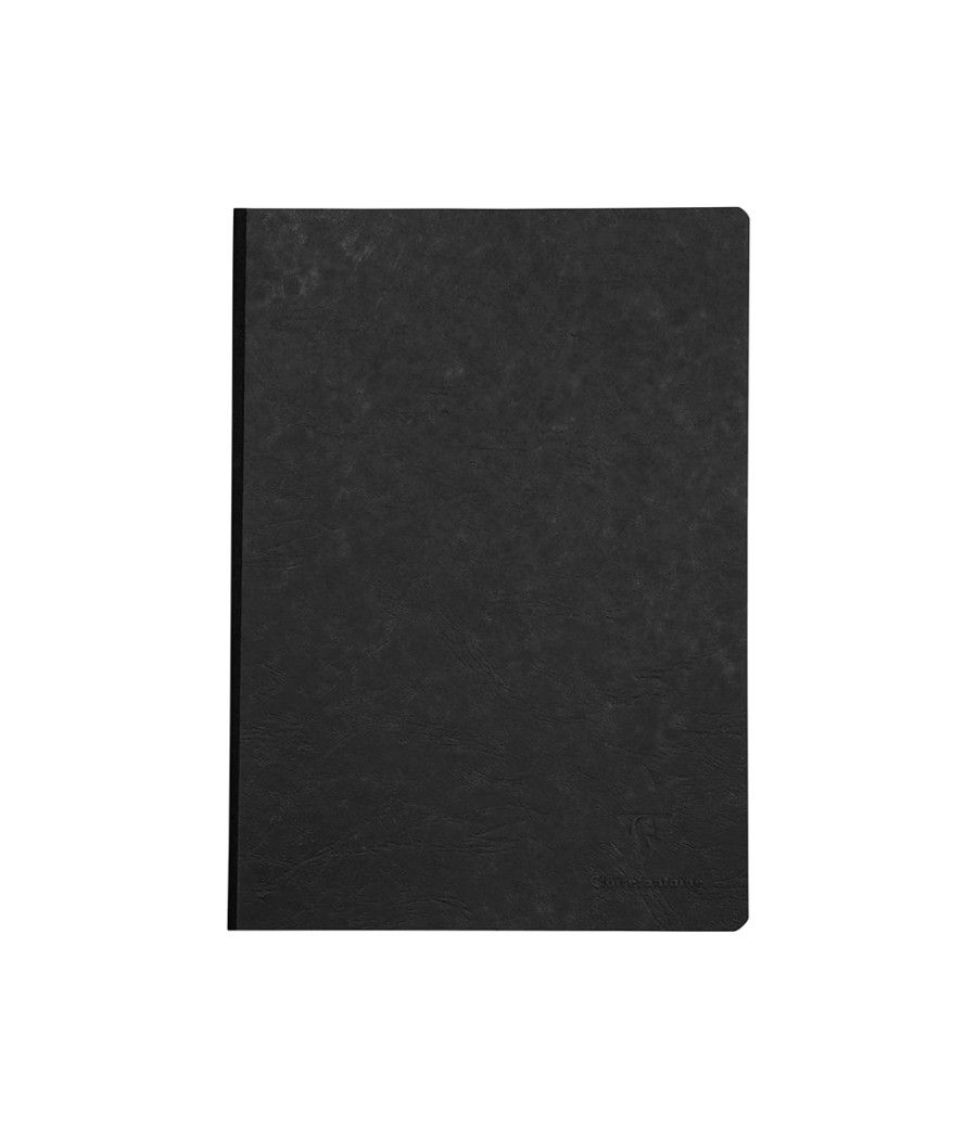 Libreta age-bag tapa cartulina lomo cosido liso 96 hojas color negro 148x210 mm - Imagen 1
