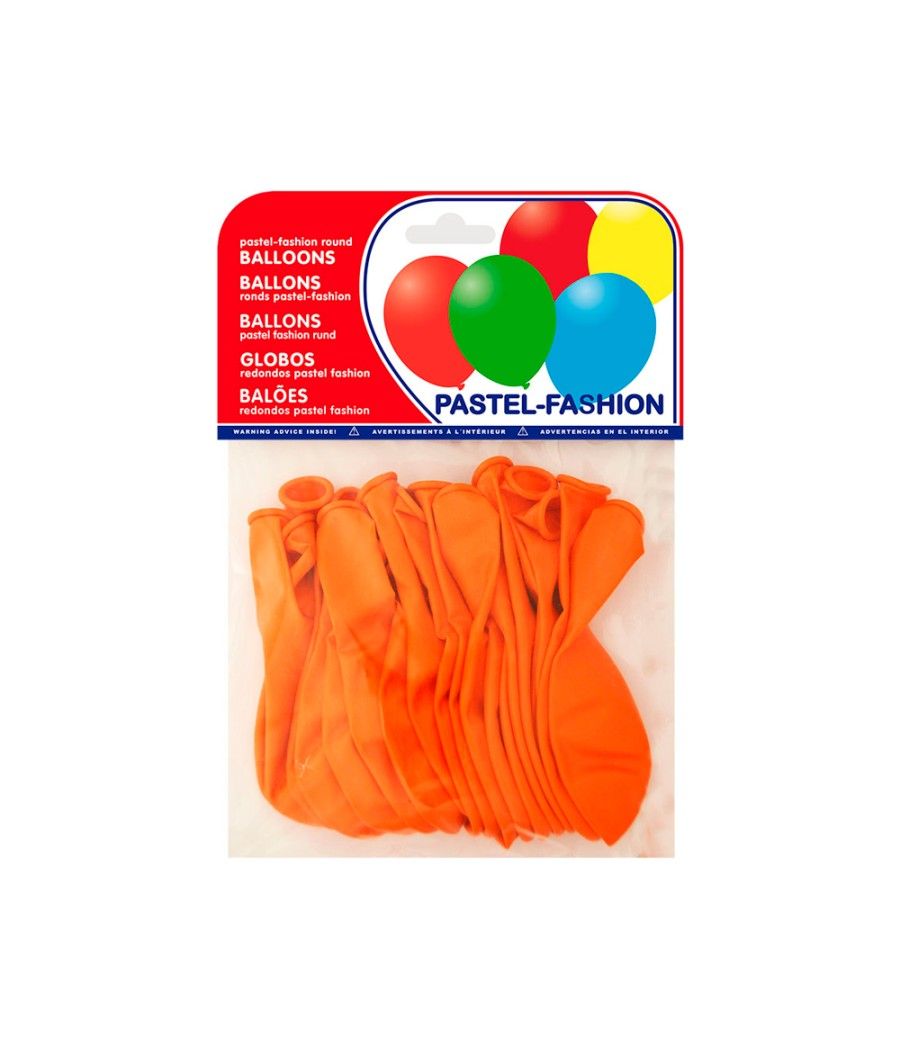 Globos pastel naranja bolsa de 20 unidades - Imagen 1