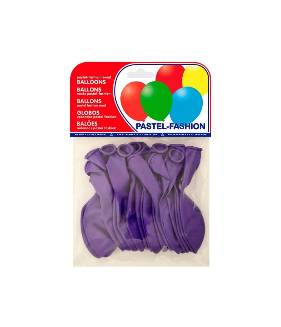 Globos pastel lila bolsa de 20 unidades - Imagen 1