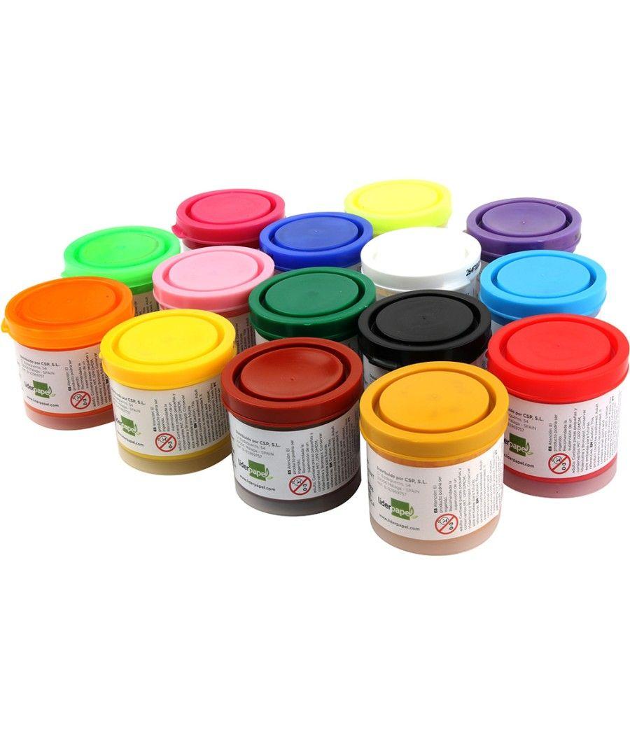 Tempera liderpapel escolar 40 ml amarillo limon - Imagen 1