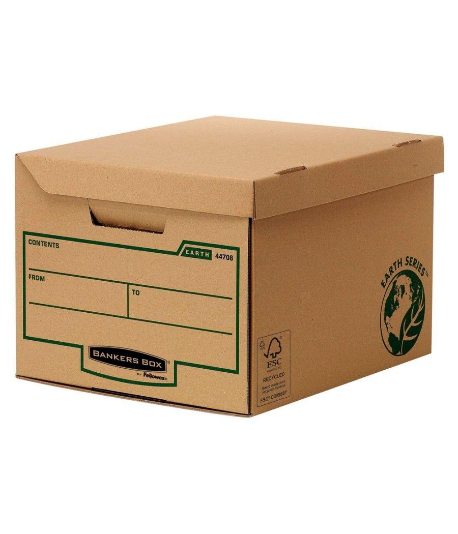 Cajon fellowes cartón reciclado para almacénamiento de archivadores capacidad 6 cajas de archivo 80 mm - Imagen 1