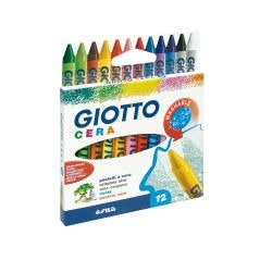 Lápices cera giotto caja de 12 colores - Imagen 1