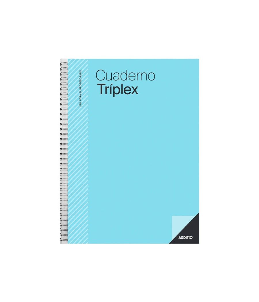 Cuaderno triplex additio plan de curso evaluacion agenda plan semanal y tutorias fundas transparentes 22,5x31cm - Imagen 1