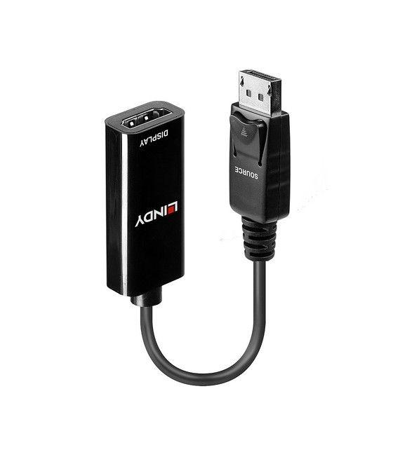 Lindy 41718 adaptador de cable de vídeo 0,15 m DisplayPort HDMI Negro - Imagen 1