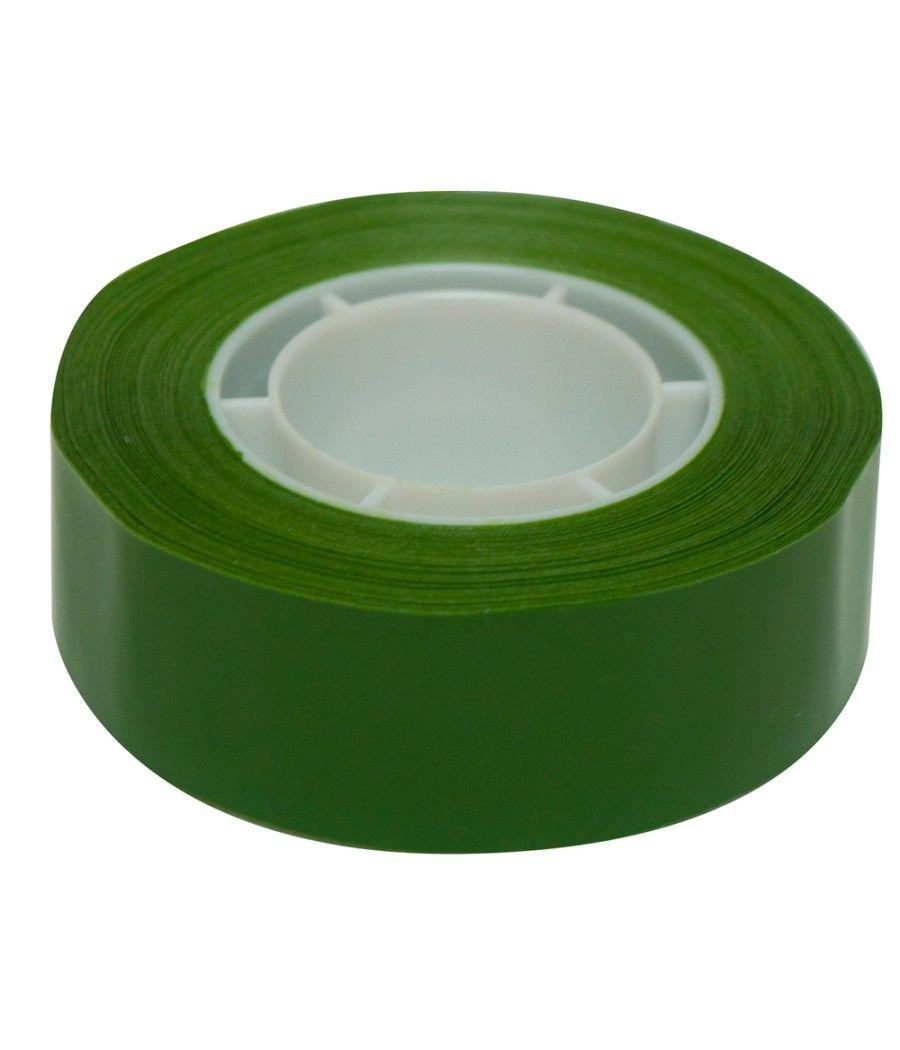 Cinta adhesiva apli 33 mt x 19 mm color verde - Imagen 1