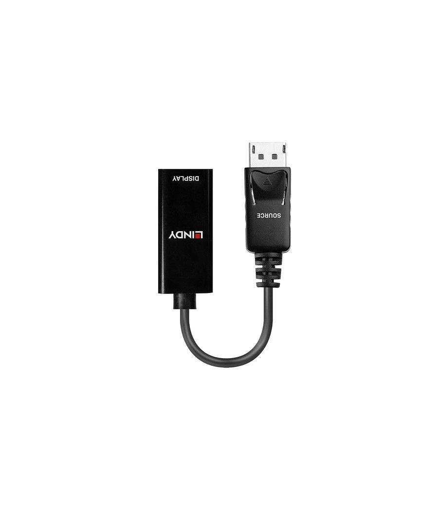 Lindy 41718 adaptador de cable de vídeo 0,15 m DisplayPort HDMI Negro - Imagen 2