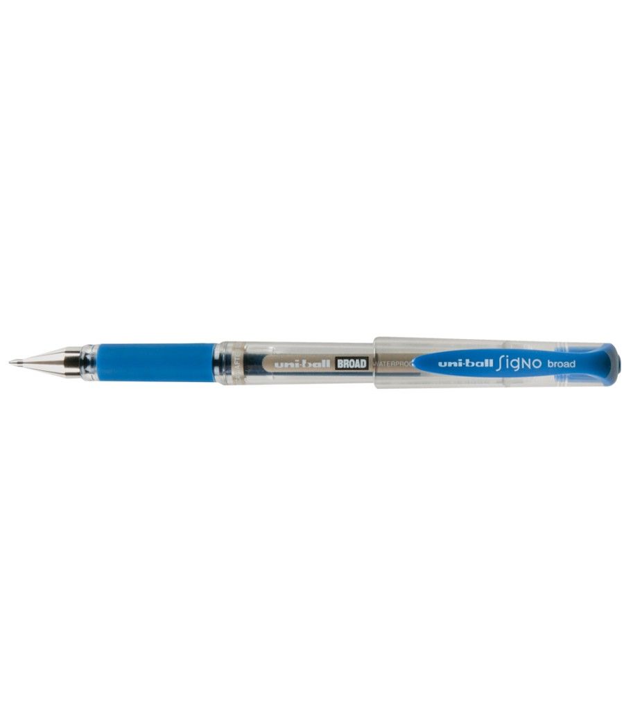 Bolígrafo uni-ball um-153 signo broad azul 1 mm tinta gel - Imagen 1