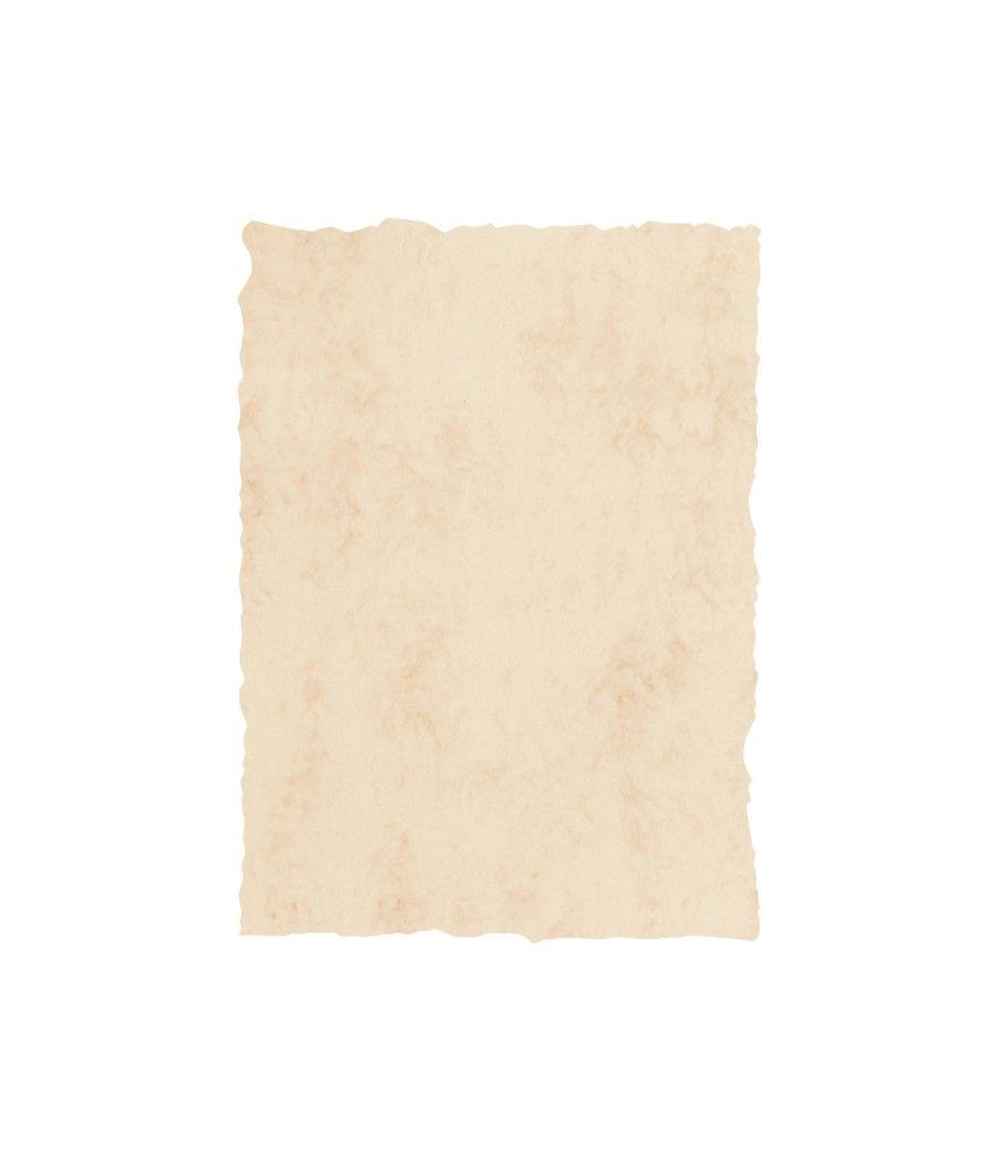 Papel pergamino din a4 200 gr color marmol beige paquete de 25 hojas - Imagen 1